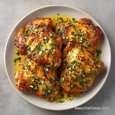 Garlic Butter Chicken Thighs: Crispy Recipe Card
