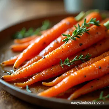 Sticky Honey Roasted Carrots with Thyme Ready in 50 Mins Recipe Card