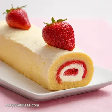 Strawberries Cream Swiss Roll My Easy Dreamy Recipe