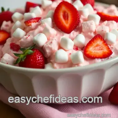 Delightful Strawberry Fluff Salad: A Quick 5-Ingredient Treat Recipe Card