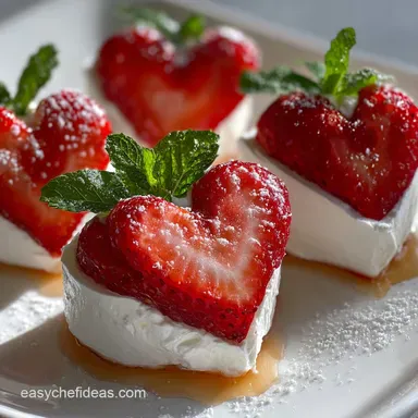 Tasty Galentines Party Food Idea with Strawberry Hearts for Your Table: Party-Ready Crispy Baked