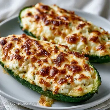 Easy Stuffed Zucchini Boats