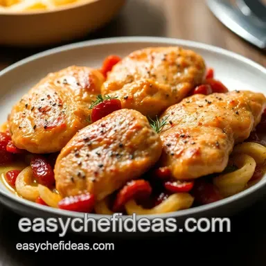 Easy Sun-Dried Tomato Chicken Recipe: A Family Favorite Delight Recipe Card
