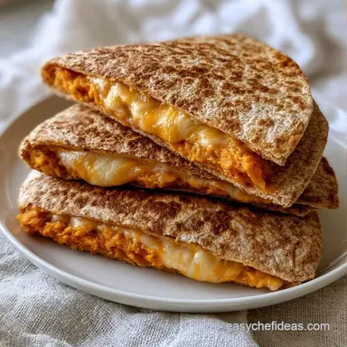 Sweet Potato Quesadilla in 20 Minutes Recipe Card