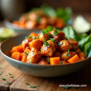 Sweet Spicy Chicken and Sweet Potato Bowls My GoTo Recipe Card