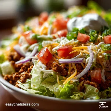 Taco Bell Taco Salad in 30 Minutes Recipe Card