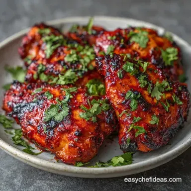 Tandoori Chicken Thighs for 4 Servings Recipe Card