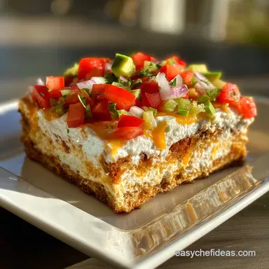 Seven Layer TexMex Dip Ready in 20 Minutes: Crispy Recipe Card