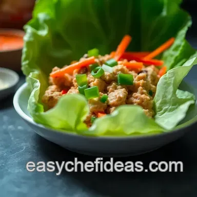 Easy & Flavorful Thai Lettuce Wraps: My Savory Chicken Delight Recipe Card