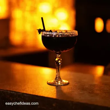 Black Magic Margarita Spooky Halloween Cocktails Recipe Card