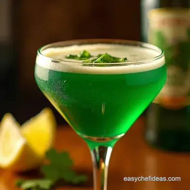 Emerald Isle Martini St Patricks Day Cocktails Recipe Recipe Card