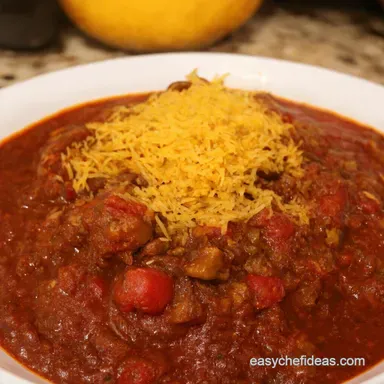 The Lone Star Chili My Authentic Texas Style Chili Recipe Recipe Card