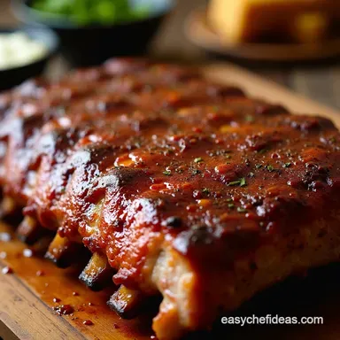 Easy Fall Off The Bone Dry Rub Ribs OvenBaked Recipe Card