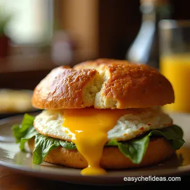The Best Homemade Eggslut Breakfast Sandwich Creamy Eggs Brioche Recipe Card