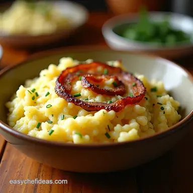 Creamy Colcannon Recipe Fluffy Irish Mash with Bacon Butter Recipe Card