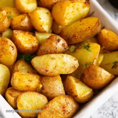 My Crispy Oven Roasted Potatoes Recipe Garlic Herb Magic Recipe Card