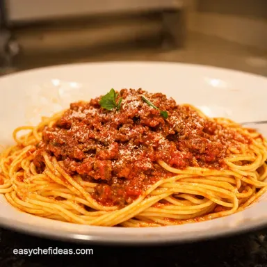 Rich Easy Sauce for Spaghetti Bolognese My GoTo Recipe Recipe Card
