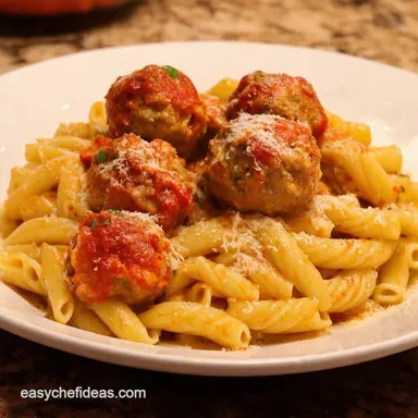 Ultimate Pasta and Meatballs Recipe Weeknight Comfort Sorted Recipe Card