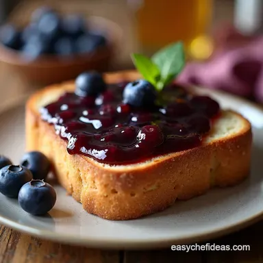 Proper British Summer Blueberry Jam Recipe Thick Fruity Set Recipe Card