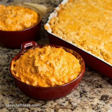 Touchdown Easy Football Party Foods Buffalo Chicken Dip Recipe Card