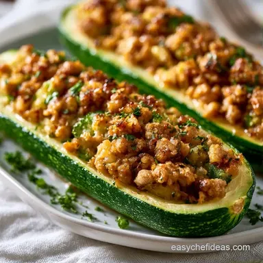 Turkey Zucchini Boats in 35 Minutes Recipe Card