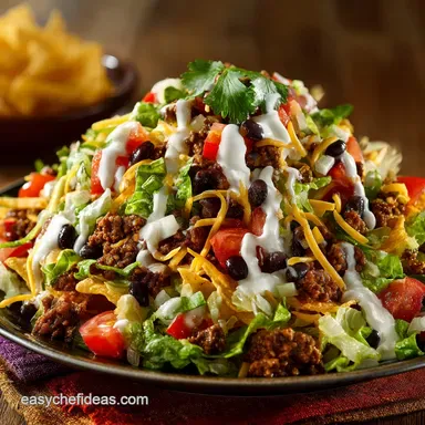 Taco Salad Recipe The Ultimate TexMex Main Dish with Creamy Dressing