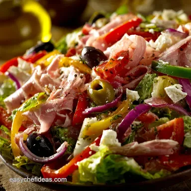 Antipasto Salad: The Ultimate Deli-Style Chopped Italian Feast Recipe Card