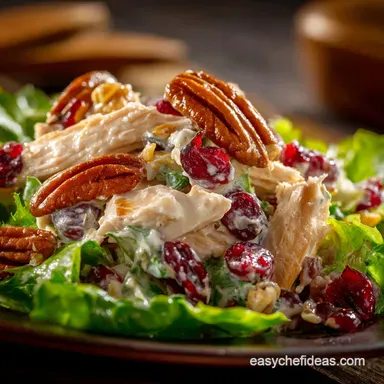 Best Chicken Salad with Cranberry and Pecans Creamy Crunchy and Quick Recipe Card