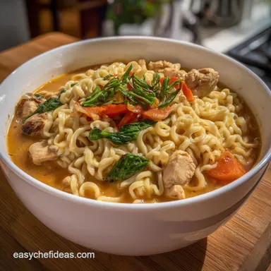 Creamy Chicken Ramen: Luxurious Comfort in Under an Hour Recipe Card
