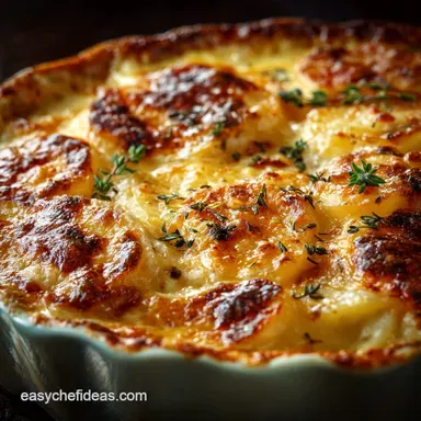 Scalloped Potato Gratin: The Ultimate Creamy Gruy&egrave;re Recipe Recipe Card
