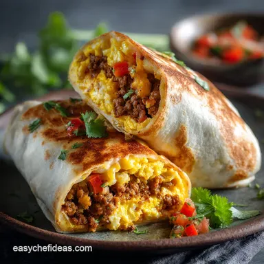 Freezer Breakfast Burritos: The Ultimate Non-Soggy Meal Prep Recipe Recipe Card
