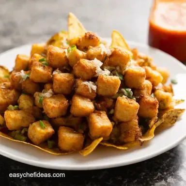 Ultimate Tater Tot Nachos Easy Football Food Win Recipe Card