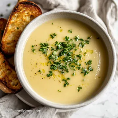 Velvety Potato Soup Recipe in 40 Minutes Recipe Card