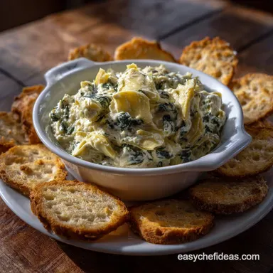 Spinach Artichoke Dip: Velvety & Restaurant-Grade Results Recipe Card