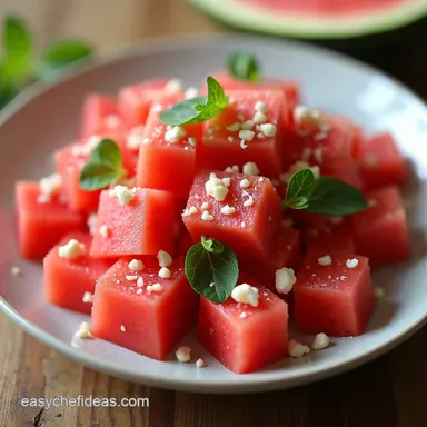 Watermelon Salad Appetizer My Sweet Salty Summer Fave