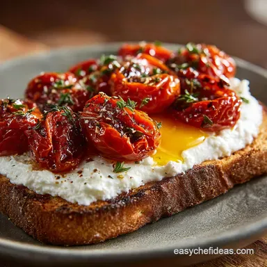 Whipped Ricotta Toast with Roasted Tomatoes: The Ultimate Fluffy Brunch Fix Recipe Card