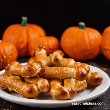 Spooky Witches Finger Pretzels Easy Halloween Snacks for Party Recipe Card