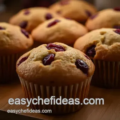 Deliciously Easy Cranberry Muffins Recipe: A Morning Delight Recipe Card