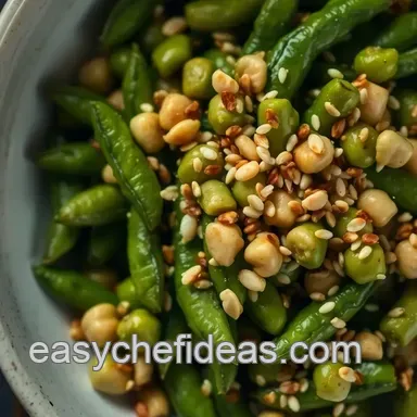 Easy Zesty Garlic Edamame Beans Recipe: A Flavorful Twist on Tradition Recipe Card