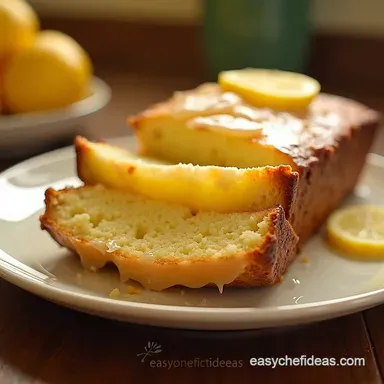Zesty Glazed Lemon Loaf Sunshine in Every Slice Recipe Card