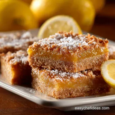 Honey Lemon Bars with Whole Wheat Shortbread Crust: Zesty Rustic