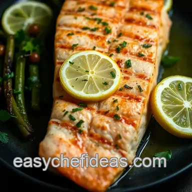 My Easy Salmon Recipe: Zesty Lemon Garlic Grilled Delight Recipe Card