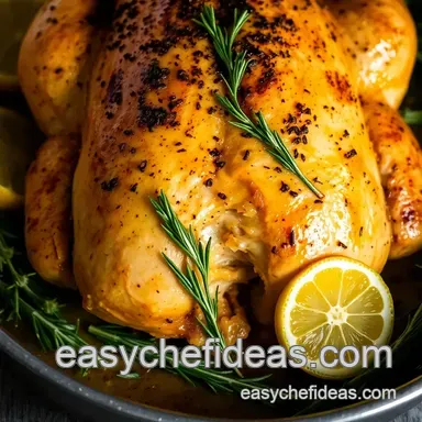 Lemon Herb Roasted Chicken: Easy Chicken Dinner Ideas! Recipe Card