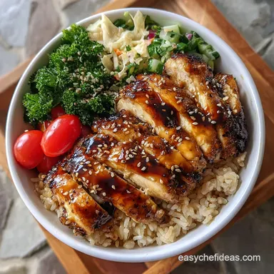 Chicken Brown Rice Bowl copycat Zinque s Le Bowl