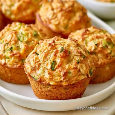 Zucchini Oatmeal Muffins in 30 Minutes Recipe Card