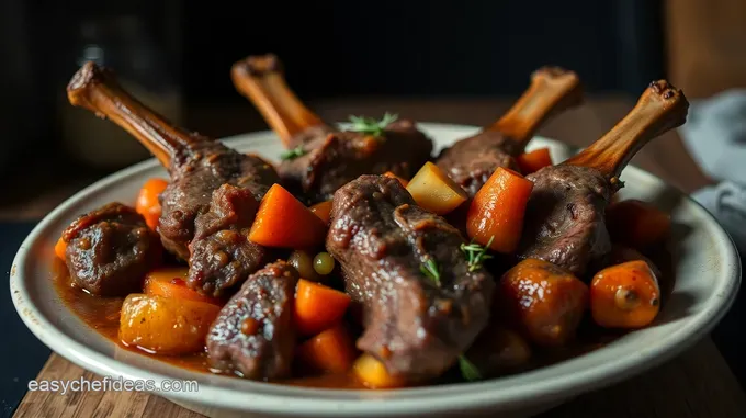 Braised Lamb Shanks with Rosemary and Red Wine: Comfort Food Elevated