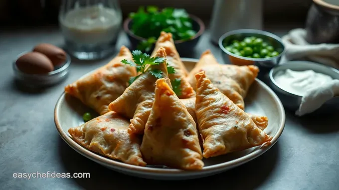 Crispy Veggie Samosas with Spiced Potatoes