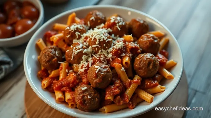 Dump and Bake Meatball Casserole