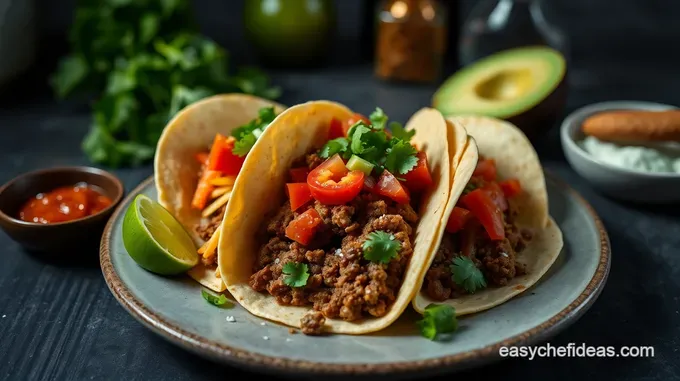 Fiesta Flavors: Taco Trio Platter