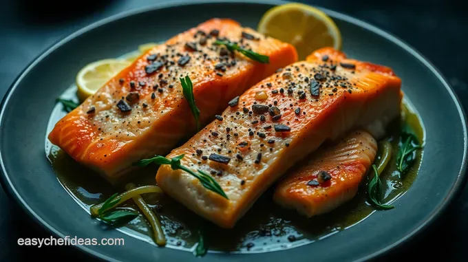 Garlic Butter Salmon with Lemon and Herbs